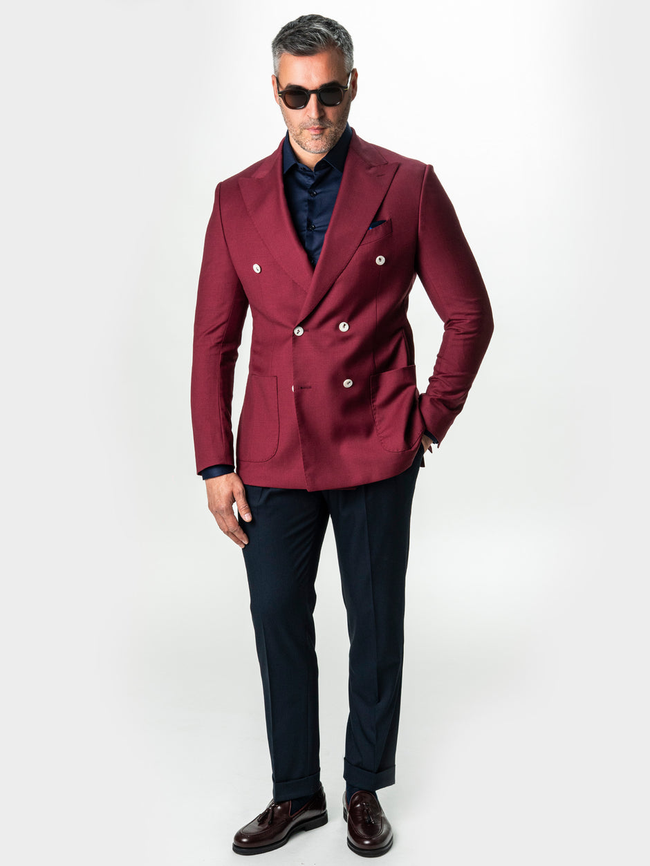 Pantaloni Barbati Design Gurkha  Bleumarin Stofa Confortabila BMan703 (2)