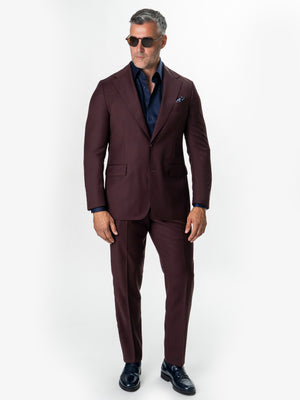 Costum Barbati Bordo 100% Lana Vitale Barberis BMan1111