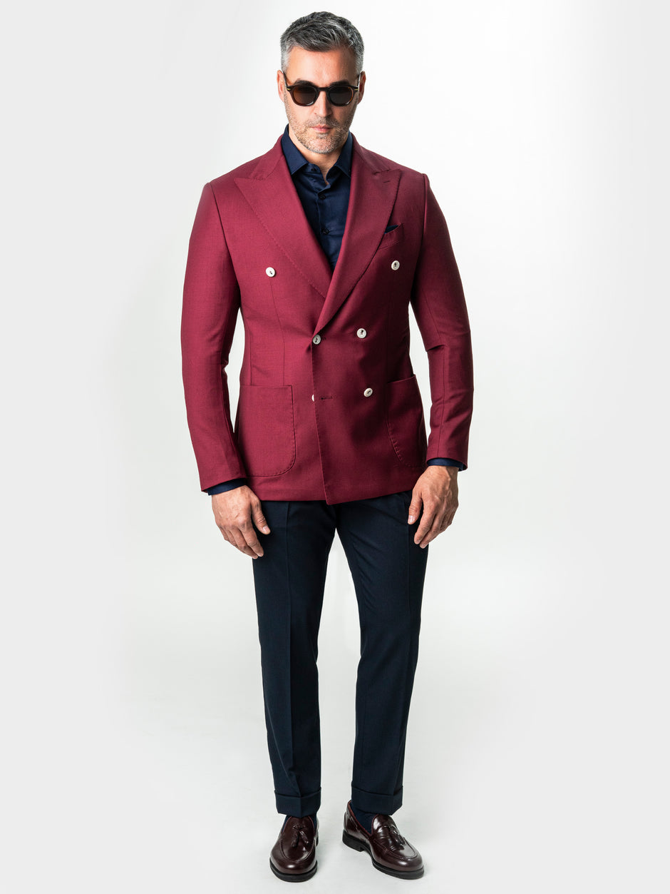 Tinuta Barbati Completa Smart Casual & Office Red Bman0481 (1)