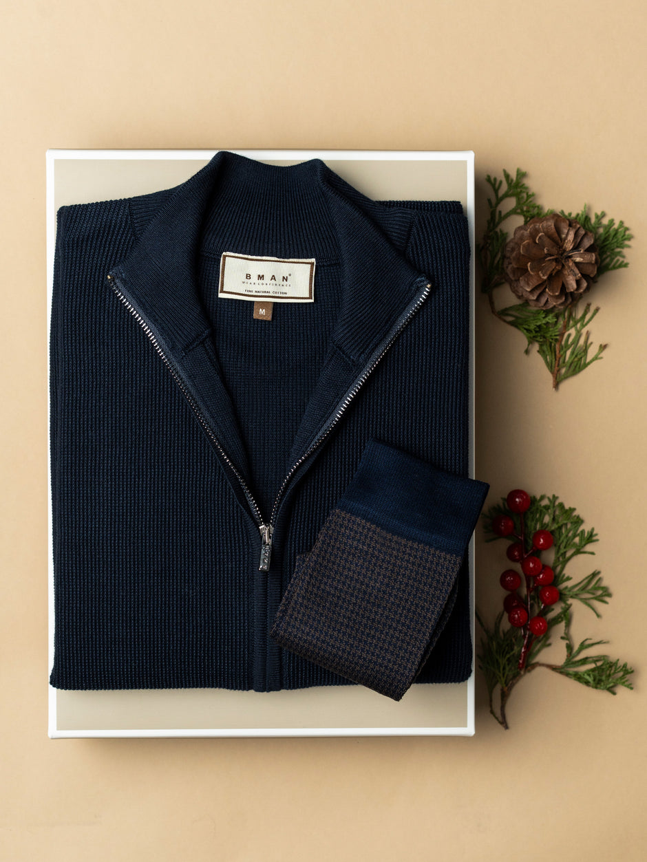 Pachet Cadou Barbati Pulover Cu Accesoriu Bman0160 (1)