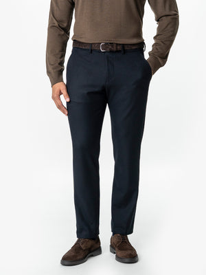 Pantaloni Bleumarin Barbati Office Stretch Relax Fit BMan0001