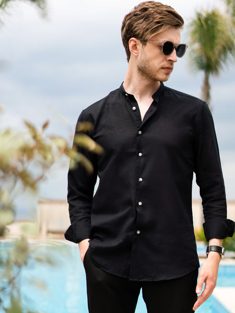 Tinuta Casual Barbati De Vara All Black Extra Confort BMan0709 (4)