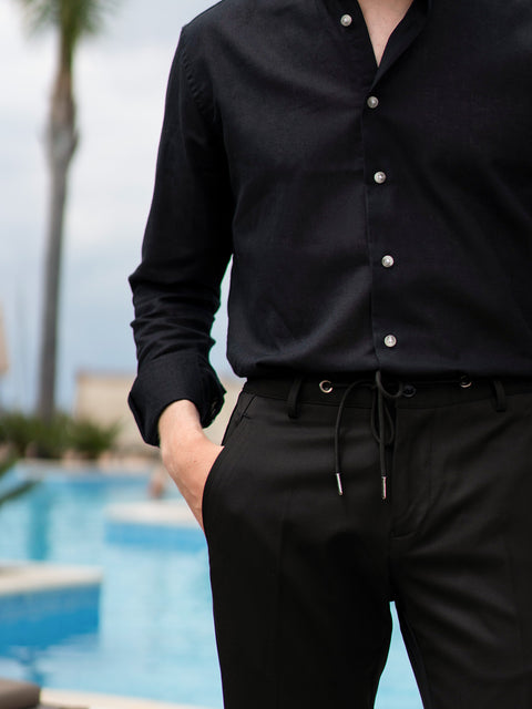 Tinuta Casual Barbati De Vara All Black Extra Confort BMan0709 (3)