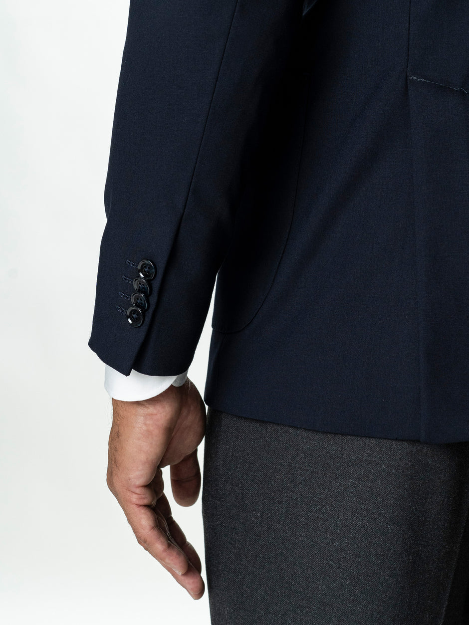 Sacou Barbati Bleumarin Amestec Lana BMan0075 (8)