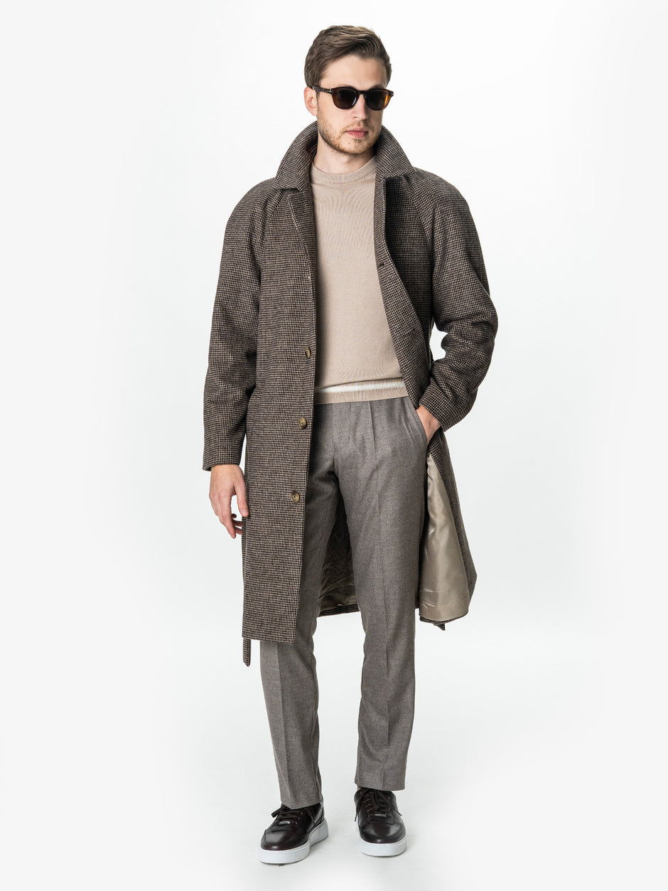 Pulover Barbati Guler Rotund Bej 100% Bumbac BMan0028 (1)