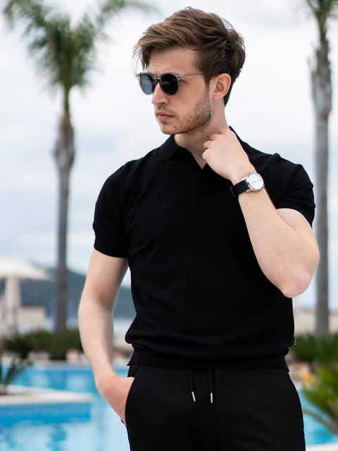 Tinuta Casual Barbati Esentiala Seri de Vara Full Premium Black BMan0705 (1)
