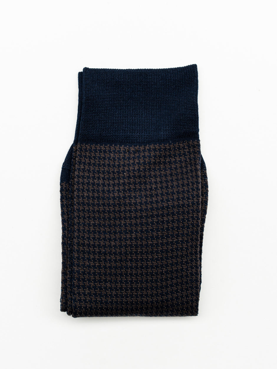 Sosete Barbati Bleumarin Imprimeu 100% Bumbac Organic Mercerizat BMan159 (2)