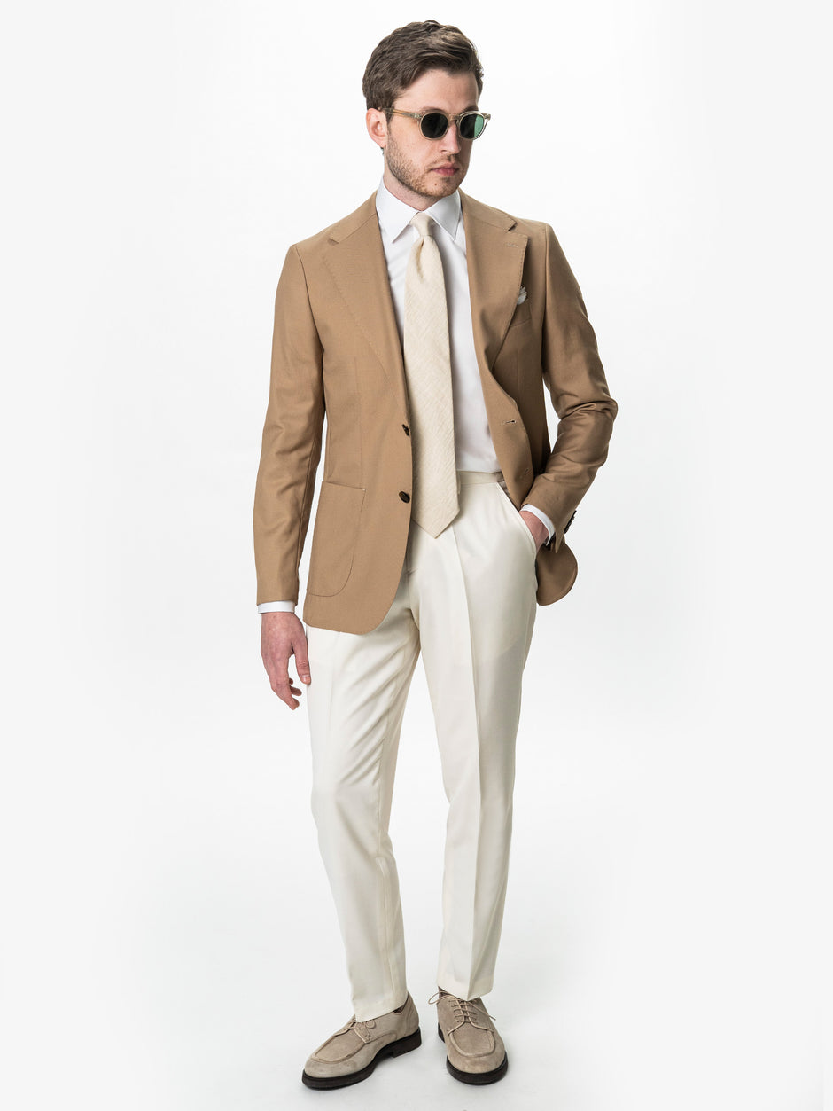 Sacou Barbati Bej Lana Vitale Barberis Super120's BMan0054 (7)