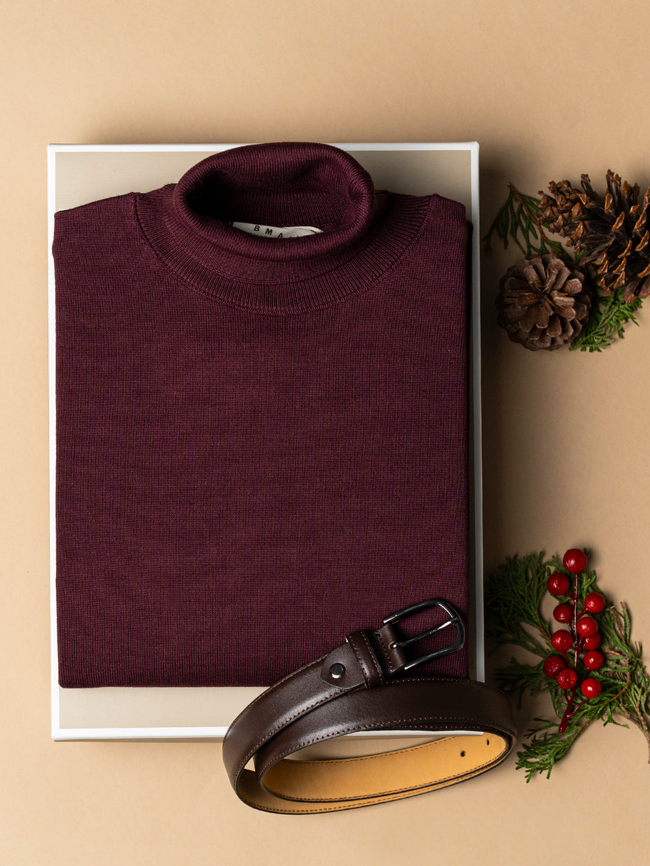 Pachet Cadou Barbati Pulover Cu Accesoriu Curea Bman0065 (1)