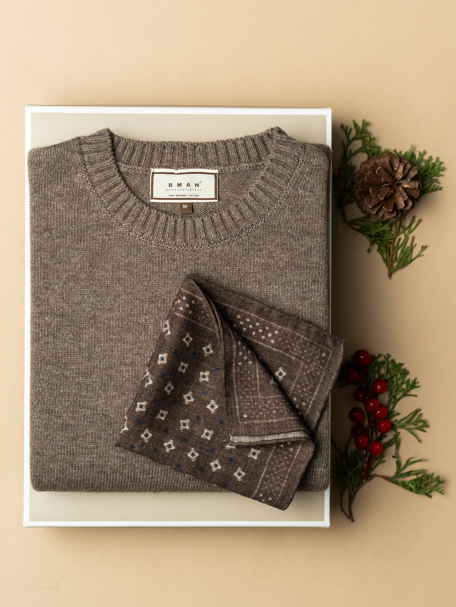 Pachet Cadou Barbati Pulover Cu Accesoriu Bman0164 (1)