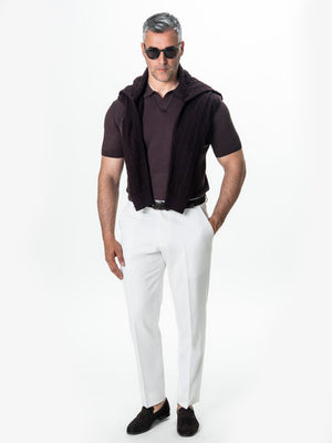Tricou Polo Barbati Maro Cafeniu Rayon BMan0100