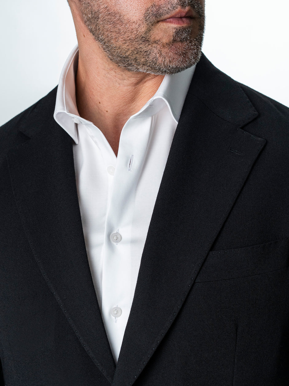 Sacou Negru Barbati Lana Vitale Barberis Super 110'S BMan0042 (6)