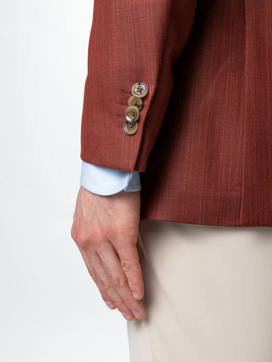 Sacou Barbati Caramiziu Smart Casual Din Lana BMan0074 (9)