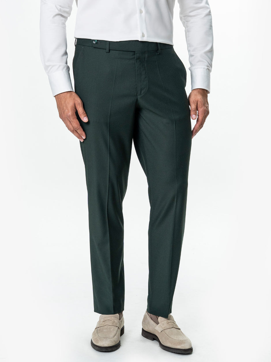 Pantaloni Verzi Eleganți Barbati Stofa Vara Pentru Eveniment Formal BMan700 (3)