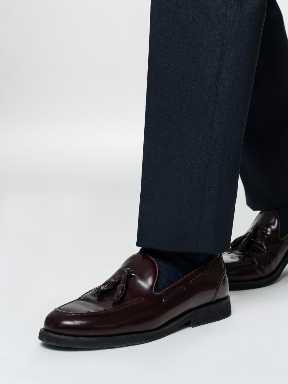 Pantaloni Eleganti Barbati Indigo Din Lana Pentru Toamna BMan0103 (7)