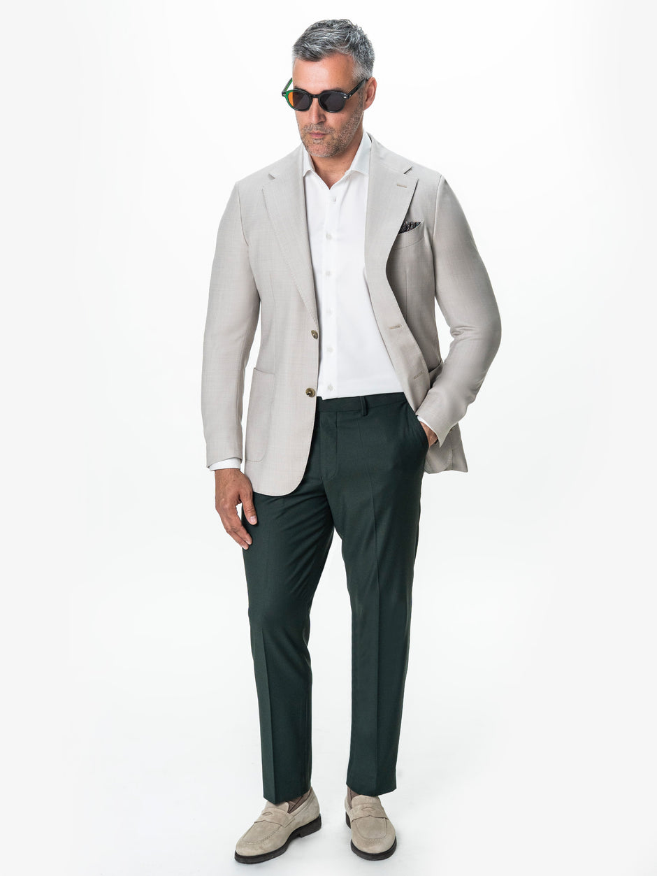 Pantaloni Verzi Eleganți Barbati Stofa Vara Pentru Eveniment Formal BMan700 (7)