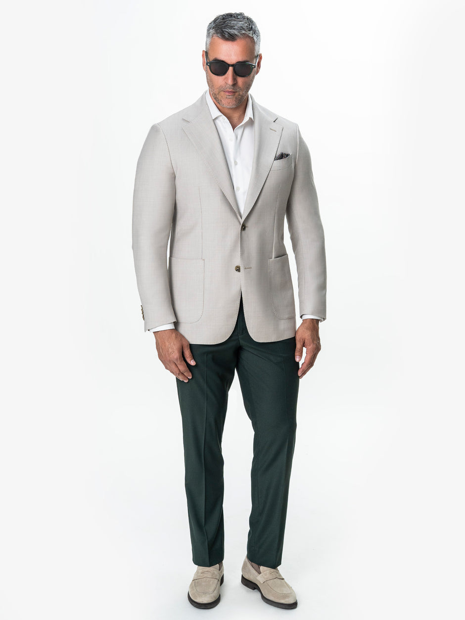 Pantaloni Verzi Eleganți Barbati Stofa Vara Pentru Eveniment Formal BMan700 (2)