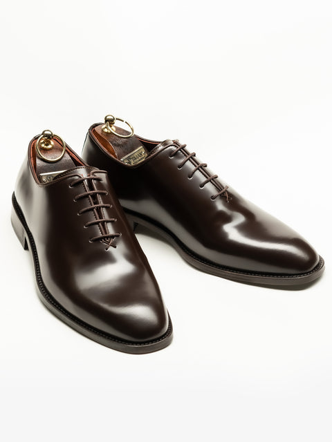 Pantofi Barbati Eleganti Oxford Cafeniu Semilucios 100% piele naturala BMan0334 (4)