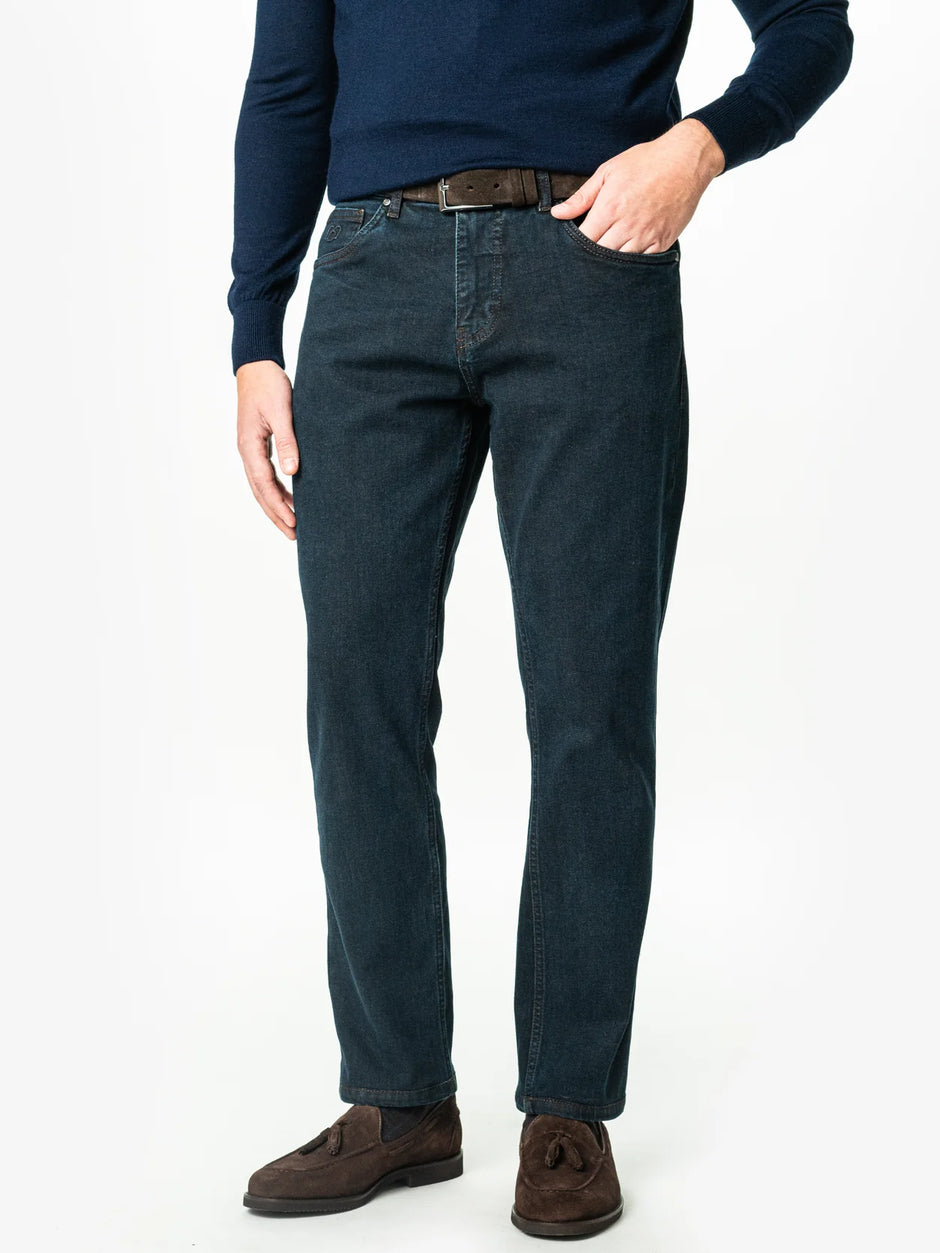 Pachet Cadou Barbati Blugi Tip Denim Si Pulover Cu Fermoar Bman0292 (5)