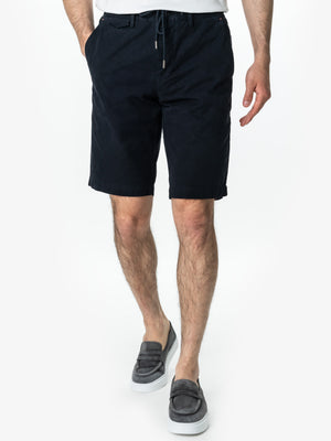 Pantaloni Barbati Scurti Cu Siret Vara Bleumarin 100% Bumbac BMan175