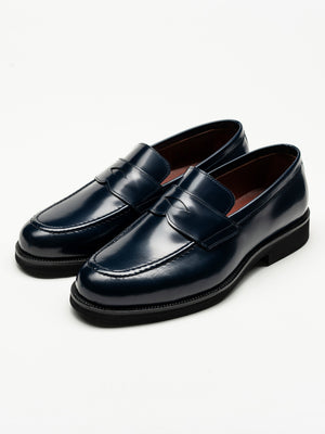 Mocasini Bleumarin Barbati Din Piele Naturala Formal Loafers Bman222