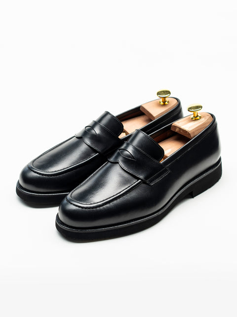 Mocasini Negri Barbati Piele Naturala Penny Loafers Bman222