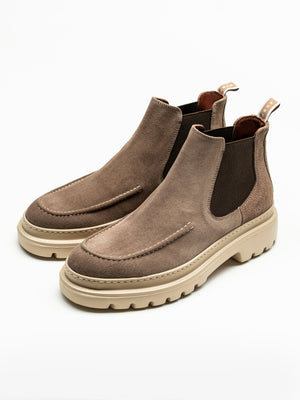 Ghete Barbati Maro Din Piele Intoarsa Cu Talpa Din Spuma BMan149