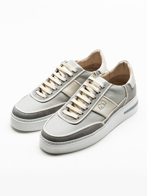 Pantofi Casual Barbati Gri Din Piele Naturala BMan0425