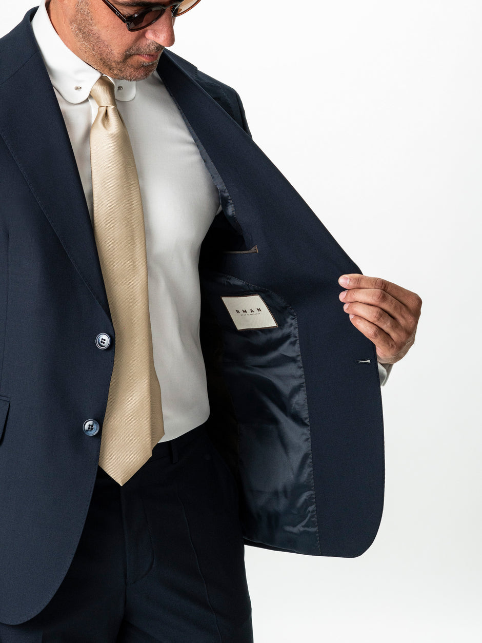 Costum Elegant Barbati Bleumarin Inchis All Season BMan0063 (6)
