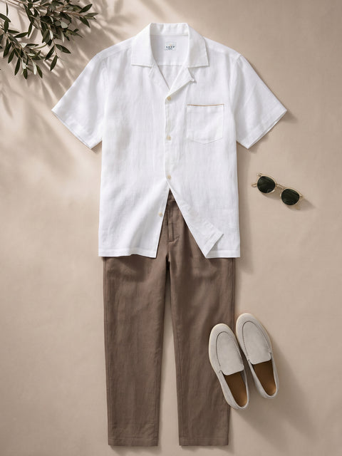 Tinuta Barbati Casual de Vara Latte Bman1123