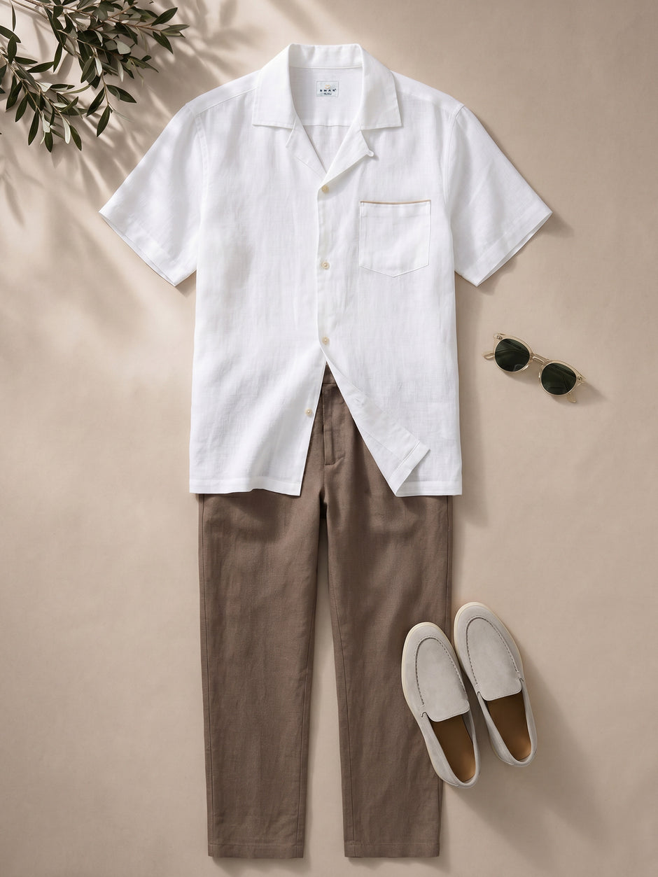 Tinuta Barbati Completa Casual de Vara Latte Bman1123 (1)