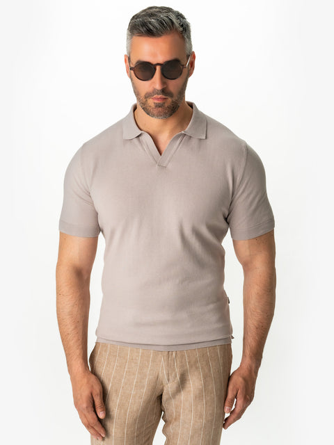 Tricou Premium Bărbați Polo Modern Crem De Vară  Bumbac Natural BMan286 (5)