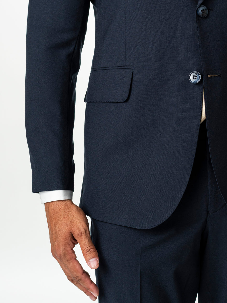 Costum Elegant Barbati Bleumarin Inchis All Season BMan0063 (7)
