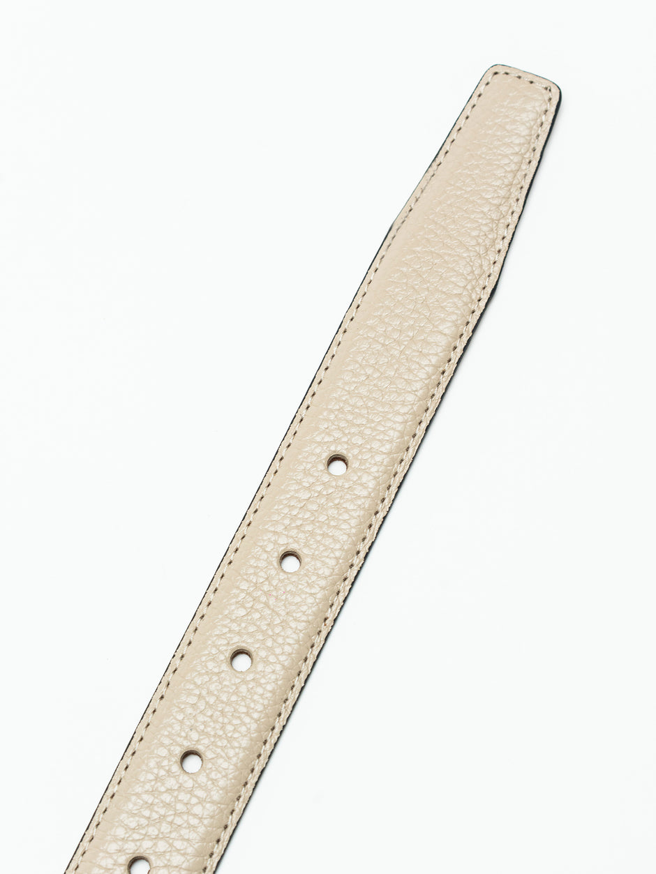 Curea Barbati Crem Din Piele Naturala Tip Flother 3cm BMan114 (4)