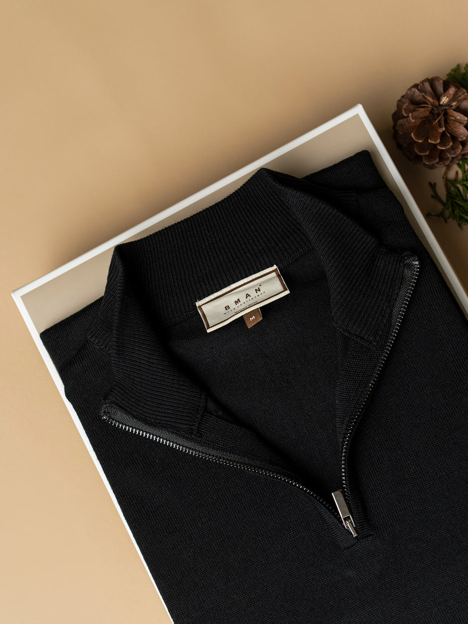 Pachet Cadou Barbati Camasa Bumbac Si Pulover Cu Fermoar Bman0072 (3)