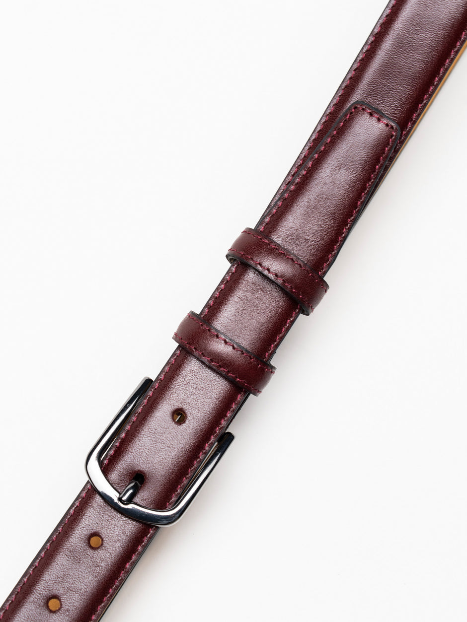 Curea Barbati Bordo Eleganta Din Piele Naturala De Vitel BMan116 (4)