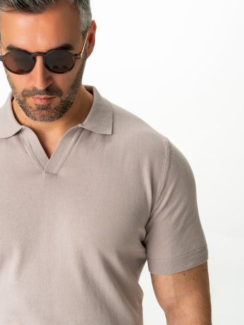 Tricou Premium Bărbați Polo Modern Crem De Vară  Bumbac Natural BMan286 (2)