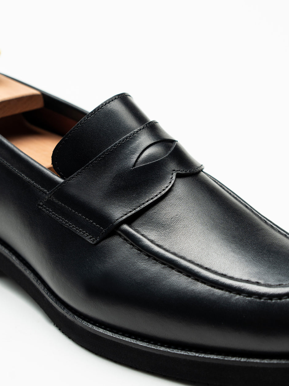 Mocasini Negri Barbati Piele Naturala Penny Loafers Bman222 (3)