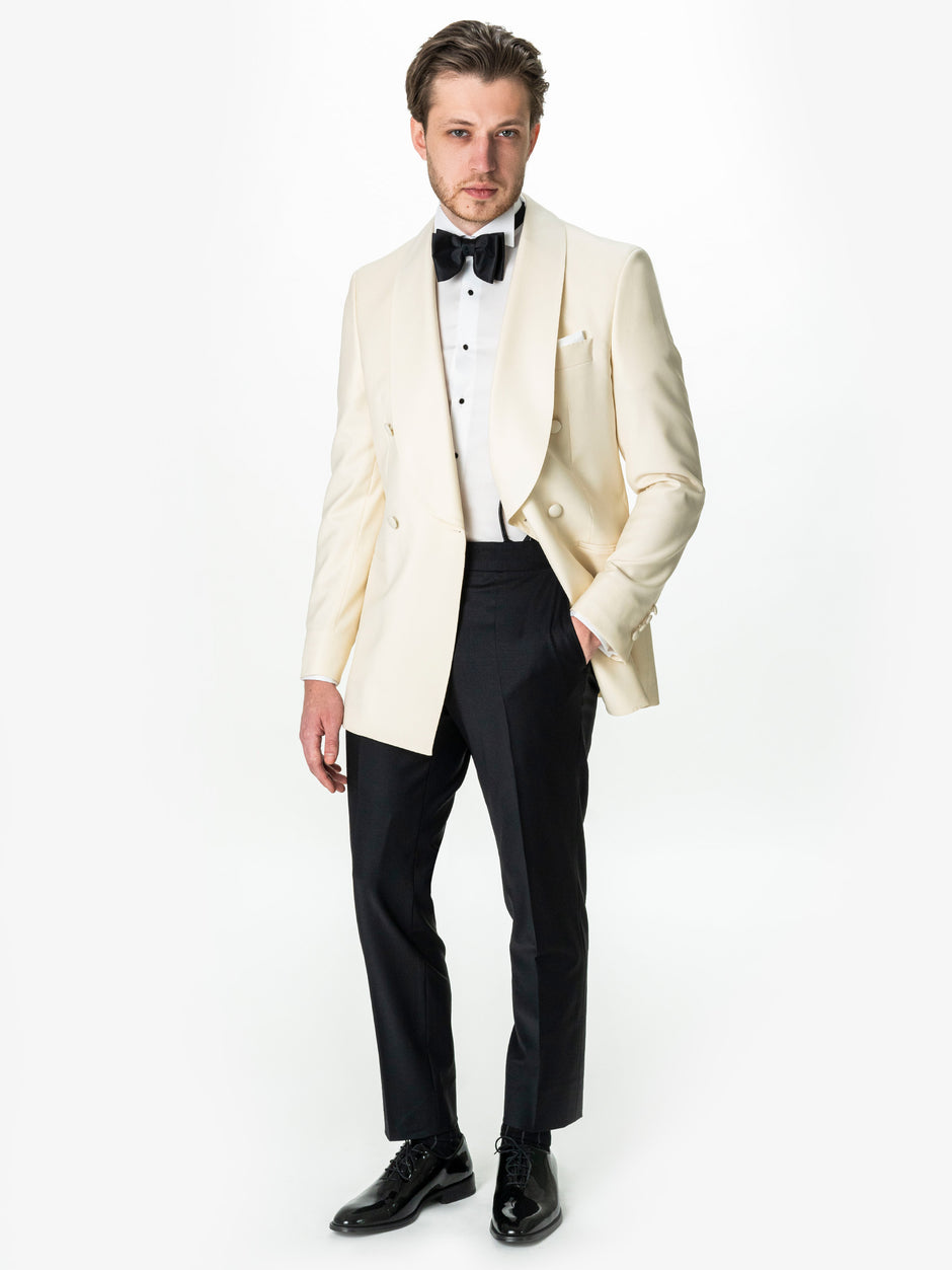 Tinuta Mire Ceremonie & Gala Crem Double Breasted 100% Lana Vitale Barberis Bman0018 (4)