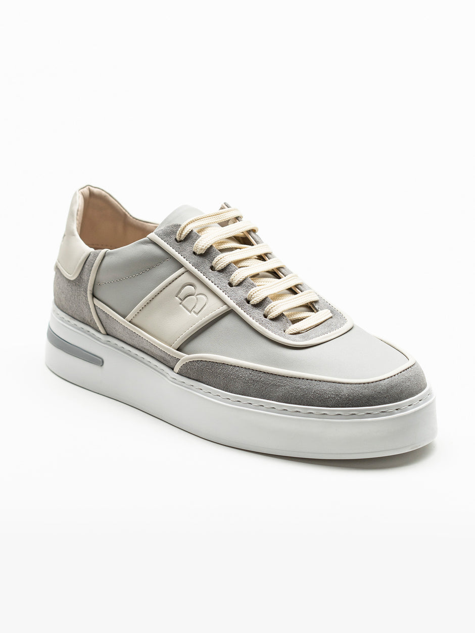 Pantofi Casual Barbati Gri Din Piele Naturala BMan0425 (2)