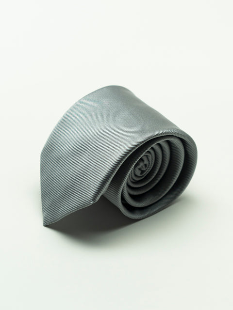 Cravata Eleganta Barbati Gri Deschis Simpla Aspect Mat BMan918