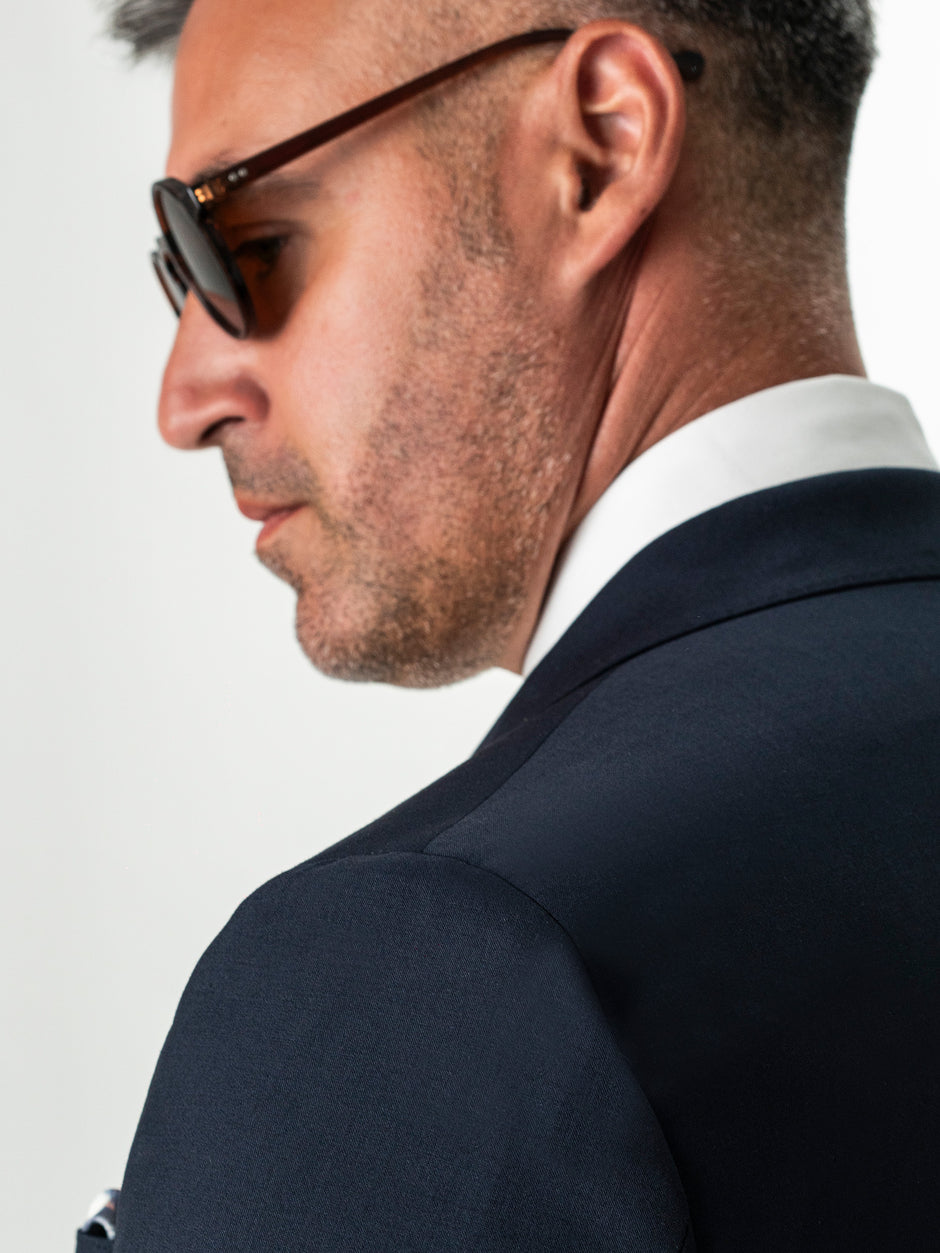 Costum Elegant Barbati Bleumarin Inchis All Season BMan0063 (8)