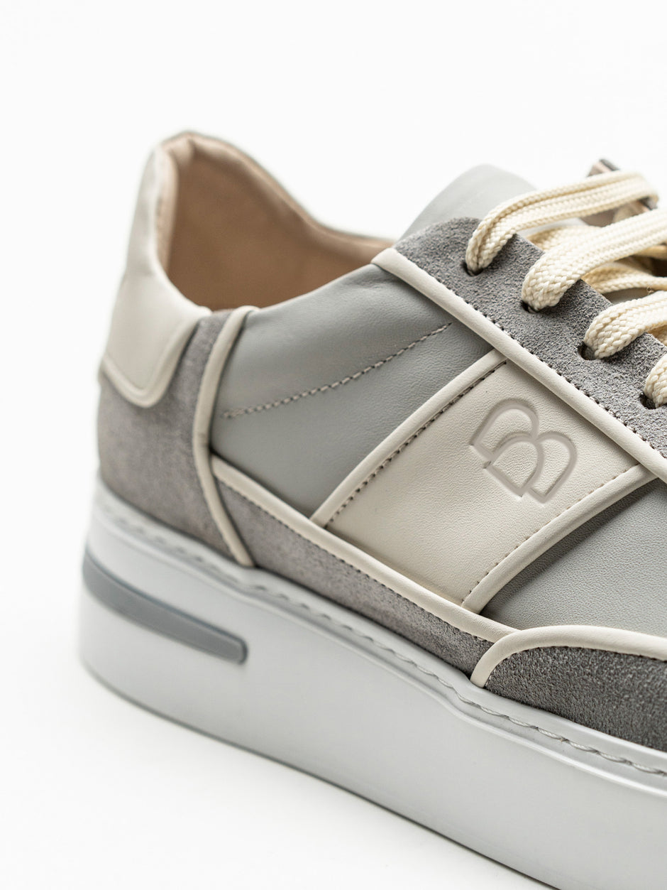 Pantofi Casual Barbati Gri Din Piele Naturala BMan0425 (3)