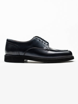 Pantofi Barbati Derby Piele Naturala Albastru Bleumarin BMan0426