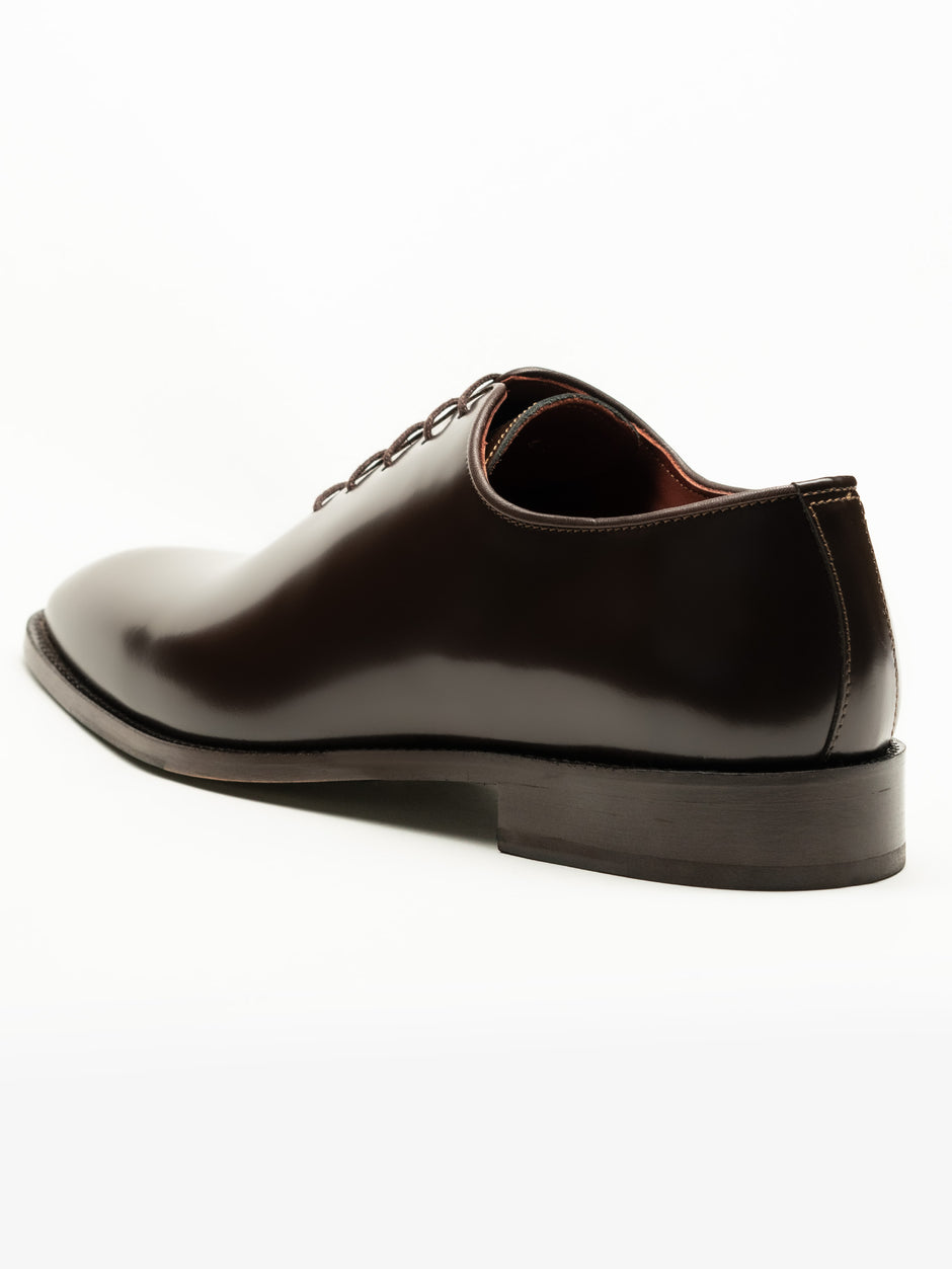 Pantofi Barbati Eleganti Oxford Cafeniu Semilucios 100% piele naturala BMan0334 (6)