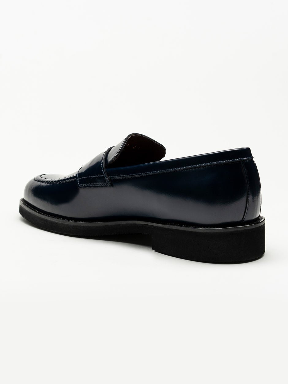 Mocasini Bleumarin Barbati Din Piele Naturala Formal Loafers Bman222 (5)