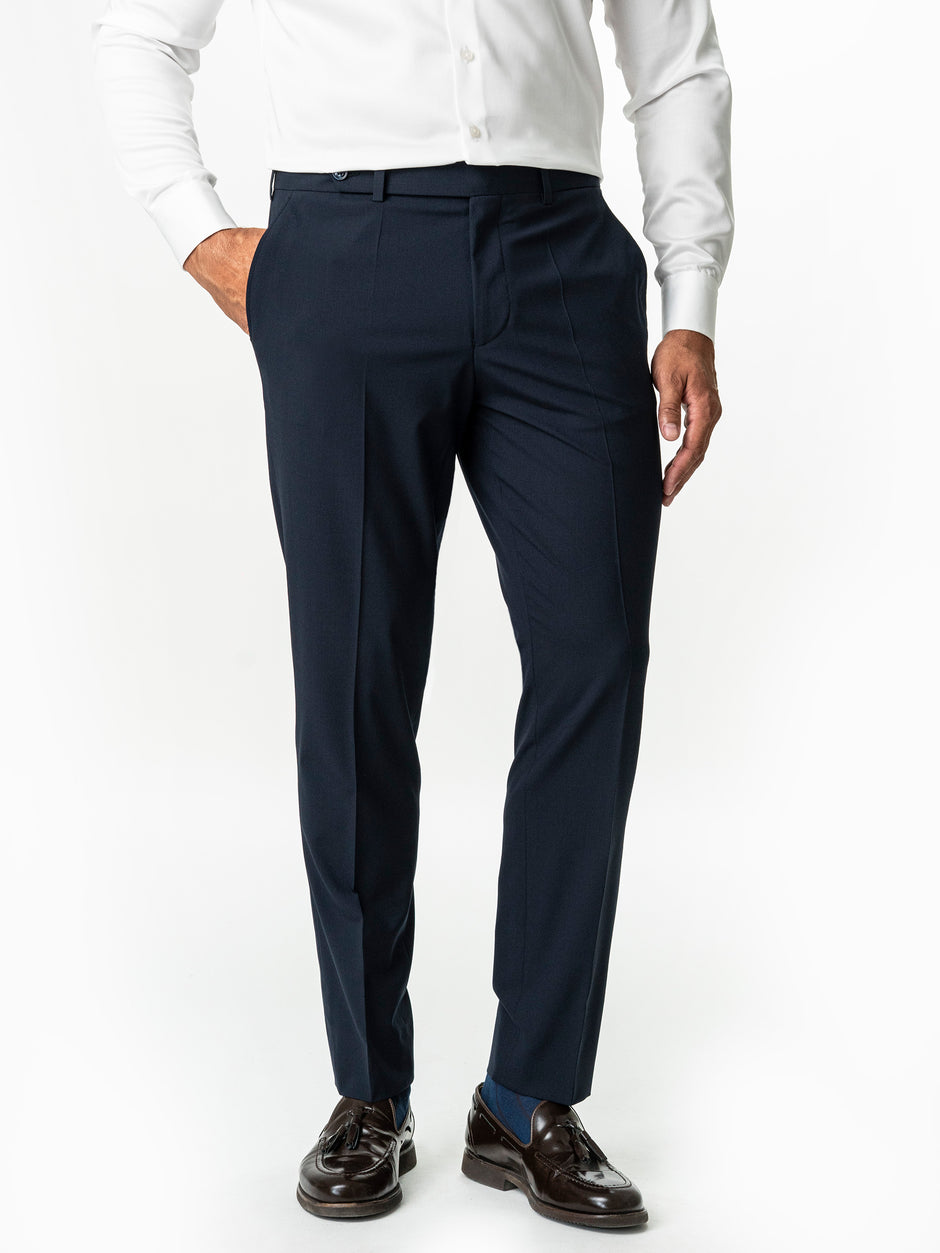 Costum Elegant Barbati Bleumarin Inchis All Season BMan0063 (10)
