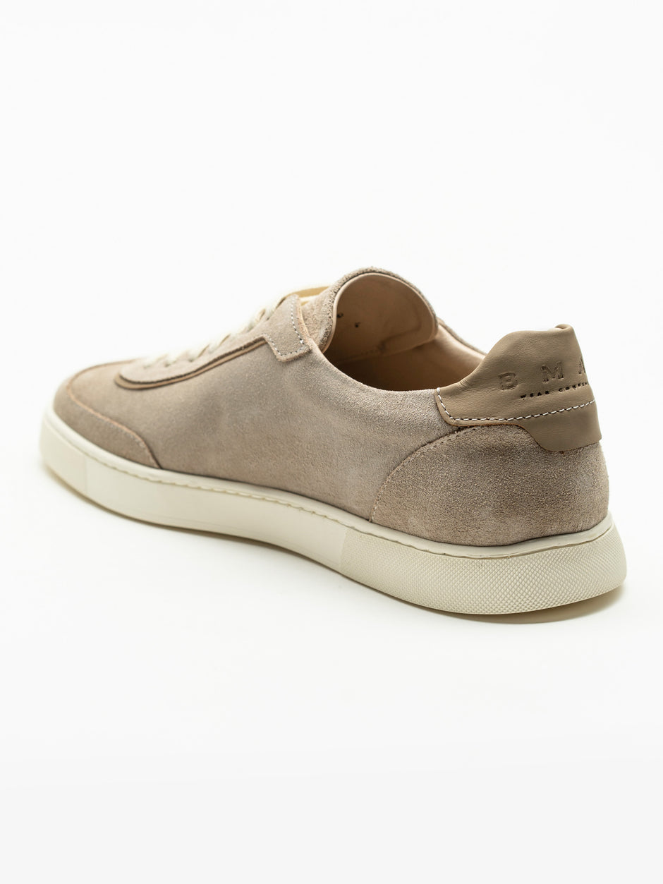 Pantofi Casual Barbati Court Style din Piele Întoarsă Crem BMan0429 (6)