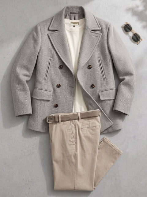 Tinuta Barbati Business Casual Cappuccino BMan1201