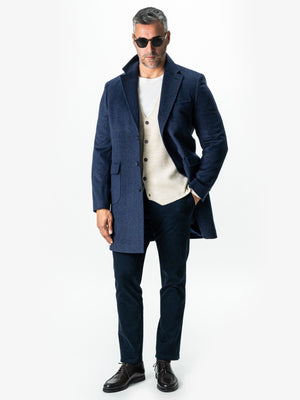 Pulover Crem Barbati Cu Nasturi Tip Cardigan Lana Merinos BMan0017